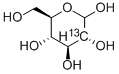 D-葡萄糖-2-13C, 105931-74-6, 结构式