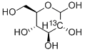 D-GLUCOSE-2-13C Structure