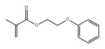 2-フェノキシエチルメタクリラート 化学構造式