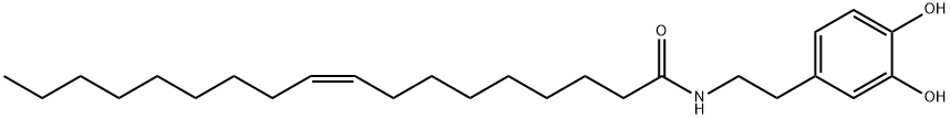 N-オレオイルドーパミン 化学構造式