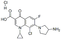 Clinafloxacin hydrochloride Struktur