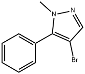 4-溴-1-甲基-5-苯基-1H-吡唑, 105994-77-2, 结构式