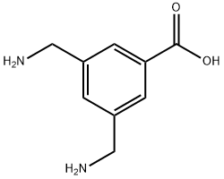 3,5-双-氨基甲基-苯甲酸, 105995-43-5, 结构式