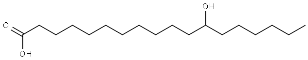 12-HYDROXYSTEARIC ACID Struktur