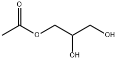 3-アセトキシ-1,2-プロパンジオール 化学構造式