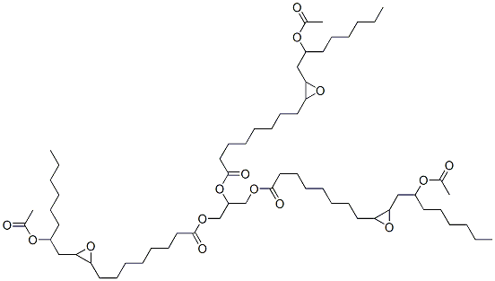 PROPANE-1,2,3-TRIYL TRIS[3-(2-ACETOXYOCTYL)OXIRAN-2-OCTANOATE],106-80-9,结构式