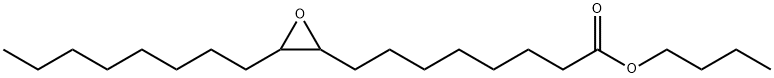 9,10-エポキシオクタデカン酸ブチル 化学構造式