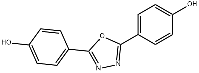 2,5-BIS(4-HYDROXYPHENYL)-1,3,4-OXADIAZOLE, 10600-83-6, 结构式