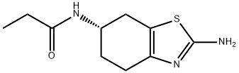 (6S)-2-氨基-6-丙酰氨基四氢苯并噻唑,106006-84-2,结构式