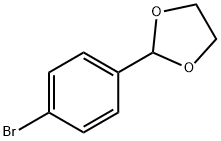 2-(4-ブロモフェニル)-1,3-ジオキソラン 化学構造式