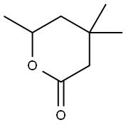Tetrahydro-4,4,6-trimethyl-2H-pyran-2-one 结构式