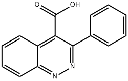 3-フェニルシンノリン-4-カルボン酸 化学構造式