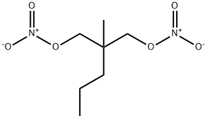 二硝酸2-メチル-2-プロピルプロパン-1,3-ジイル 化学構造式