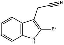 (2-bromo-1H-indol-3-yl)-acetonitrile Structure