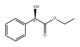 D-(-)-マンデル酸エチル 化学構造式