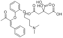 (Z)-3-(2-(3-(Dimethylamino)propoxy)phenoxy)-4-phenyl-3-buten-2-one cit rate Structure