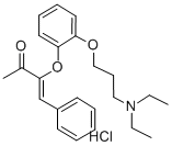 3-Buten-2-one, 3-(2-(3-(diethylamino)propoxy)phenoxy)-4-phenyl-, hydro chloride, (Z)- Structure