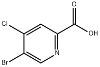 5-broMo-4-chloropyridine-2-carboxylic acid Structure