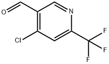 4-氯-6-三氟甲基烟醛,1060807-48-8,结构式