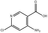 3-Pyridinecarboxylic acid, 4-aMino-6-chloro- Structure