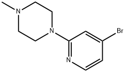 1-(4-Bromopyridin-2-yl)-4-methylpiperazine Struktur