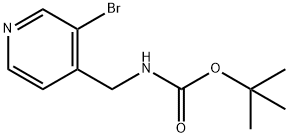 tert-butyl N-[(3-broMopyridin-4-yl)Methyl]carbaMate Structure