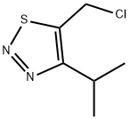 5-(クロロメチル)-4-イソプロピル-1,2,3-チアジアゾール 化学構造式