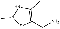 N-メチル-1-(4-メチル-1,2,3-チアジアゾール-5-イル)メタンアミン 化学構造式