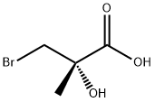 (2S)-3-Bromo-2-hydroxy-2-methylpropanoic acid 化学構造式
