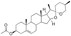 (20R,25R)-spirost-5-en-3beta-yl acetate Structure