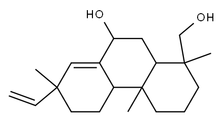 1-Phenanthrenemethanol, 7-ethenyl-1,2,3,4,4a,4b,5,6,7,9,10,10a-dodecah ydro-9-hydroxy-1,4a,7-trimethyl- Structure