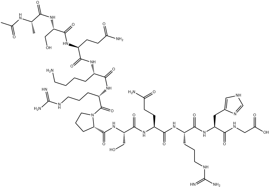 ACETYL-MYELIN BASIC PROTEIN (135-145) (HUMAN),106128-98-7,结构式