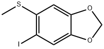 5-碘-6-(甲硫基)苯并[D][1,3]二氧戊环 结构式