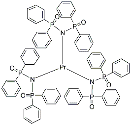 TRIS[N-(DIPHENYLPHOSPHINYL)-P,P-DIPHENYLPHOSPHINIC AMIDATO-O,O']PRASEODYMIUM Structure