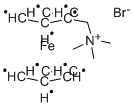 (フェロセニルメチル)トリメチルアンモニウムブロミド 化学構造式