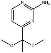 4-(1,1-Dimethoxyethyl)pyrimidin-2-amine Structure