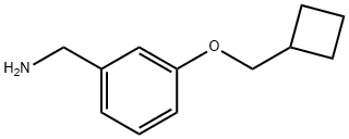 (3-(环丁基甲氧基)苯基)甲胺, 1061650-69-8, 结构式