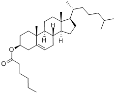 n-ヘキサン酸 コレステロール 化学構造式