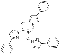 ヒドロトリス(3-フェニルピラゾール-1-イル)ほう酸カリウム 化学構造式