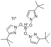 氢三(3-叔-丁基吡唑-1-基)硼酸盐铊盐, 106210-01-9, 结构式