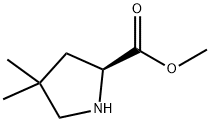 4,4-二甲基-脯氨酸甲酯 结构式