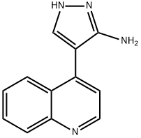 4-(4-喹啉基)-1H-吡唑-3-胺,1062368-21-1,结构式