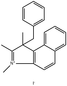 1,2,3-三甲基-1-苄基-1H-苯并[E]吲哚碘化物, 1062534-93-3, 结构式