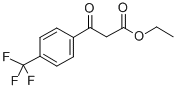 (4-トリフルオロメチルベンゾイル)酢酸エチル 化学構造式