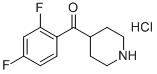 4-(2,4-ジフルオロベンゾイル)ピペリジン塩酸塩 化学構造式