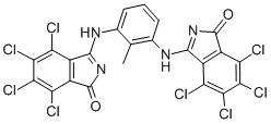 Benzoic acid, 2,3,4,5-tetrachloro-6-cyano-, methyl ester, reaction products with 2-methyl-1,3-benzenediamine and sodium methoxide Structure