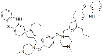 bis[1-[3-[2-(1-oxobutyl)-10H-phenothiazin-2-yl]propyl]-4-methylpiperazin-1-yl] maleate|bis[1-[3-[2-(1-oxobutyl)-10H-phenothiazin-2-yl]propyl]-4-methylpiperazin-1-yl] maleate