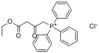 (3-ETHOXYCARBONYL-2-OXOPROPYL)TRIPHENYLPHOSPHONIUM CHLORIDE Structure