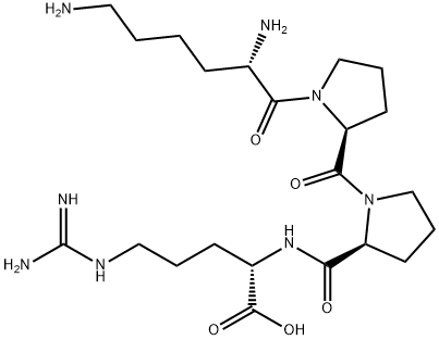 L-Arginine, N2-[1-(1-L-lysyl-L-prolyl)-L-prolyl]- Struktur