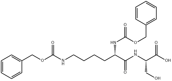 Z-LYS(Z)-SER-OH Structure